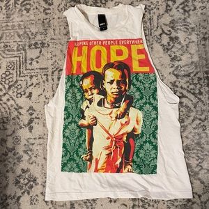 Hand cut Obey Muscle Tee